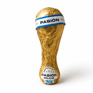 Copa Pasión Dolche Chocolate con Leche con Rockets Celeste y Blanco